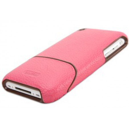 Funda de piel rosa para iPhone 3G/3GS