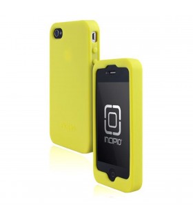 Funda de siliciona Incipio DermaSHOT amarilla para iPhone 4S