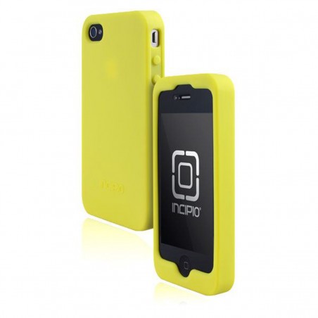 Funda de siliciona Incipio DermaSHOT amarilla para iPhone 4S