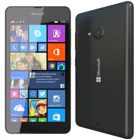 Microsoft Lumia 535 negro libre con carcasa naranja gratis