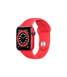 Apple Watch Series 6 (GPS), 40mm Aluminio (PRODUCT) RED y correa deportiva Roja