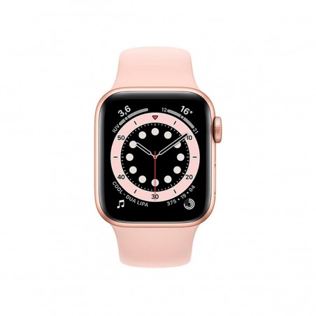 Apple Watch Series 6 (GPS + Cellular), 40mm Aluminio Oro y correa deportiva Rosa Arena