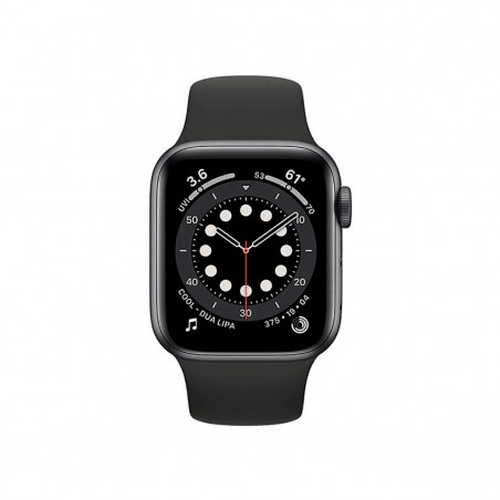 Apple Watch Series 6 (GPS + Cellular), 40mm Aluminio Gris Espacial y correa deportiva Negra