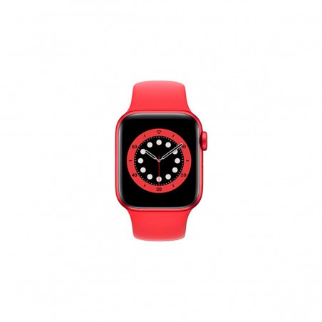 Apple Watch Series 6 (GPS + Cellular), 40mm Aluminio Rojo (PRODUCT RED) y correa deportiva Roja