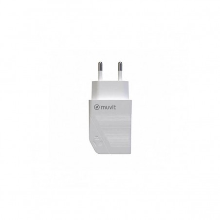 Adaptador de corriente USB-C de 20W Blanco de Muvit