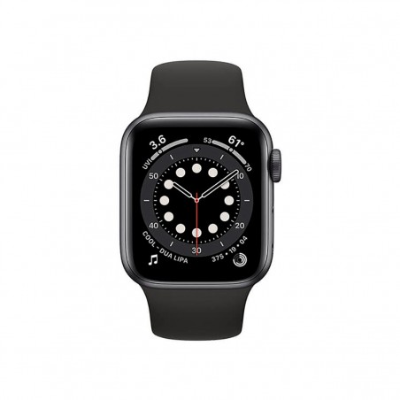 Apple Watch Series 6 (GPS + Cellular), 44mm Aluminio Gris Espacial y correa deportiva Negra